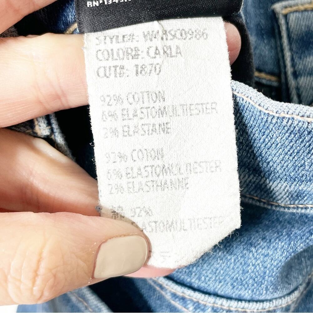 3x1 NYC Carla Shelter Slim Fit Cropped Raw Hem Jeans Medium Wash Size 25 - Picture 8 of 11